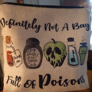 Poison-Themed Cosmetic Bag